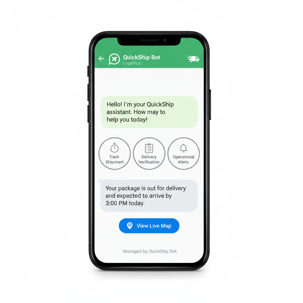 whatsapp chatbot-logistics