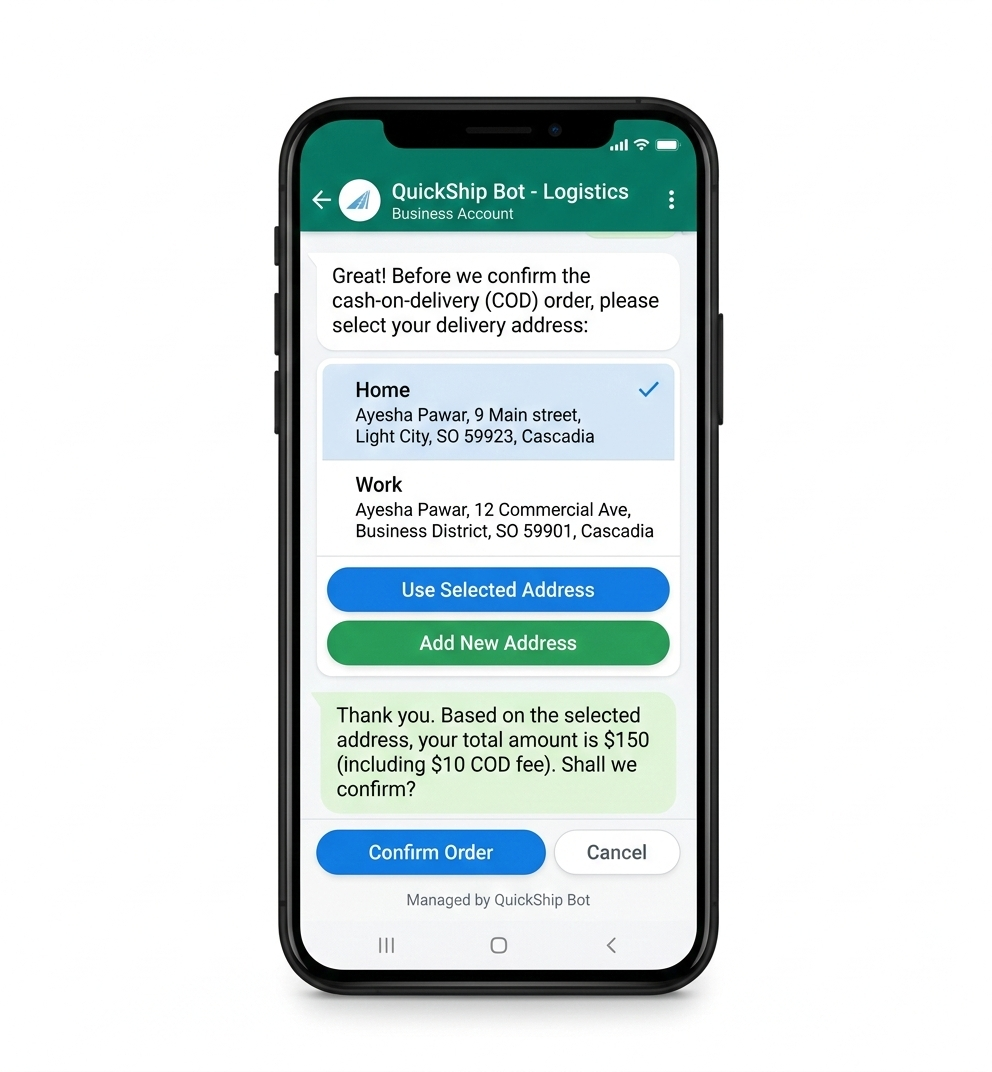 ADDRESS Verification- COD