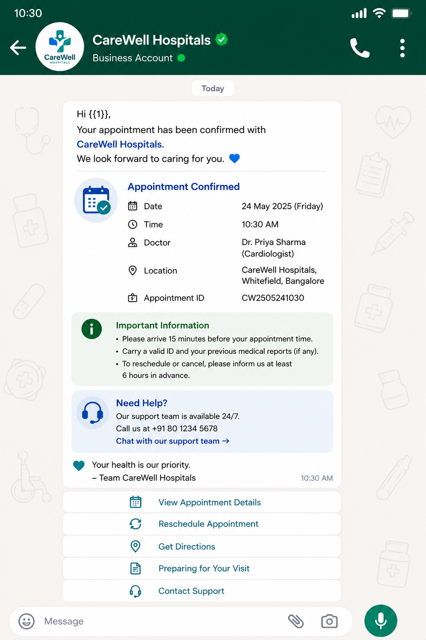Appointment Confirmation-Healthcare