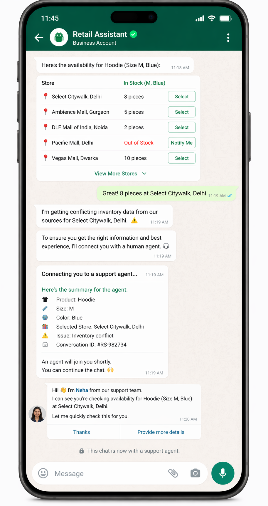 Associate-assisted escalation