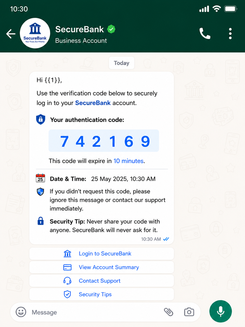 Authentication Banking