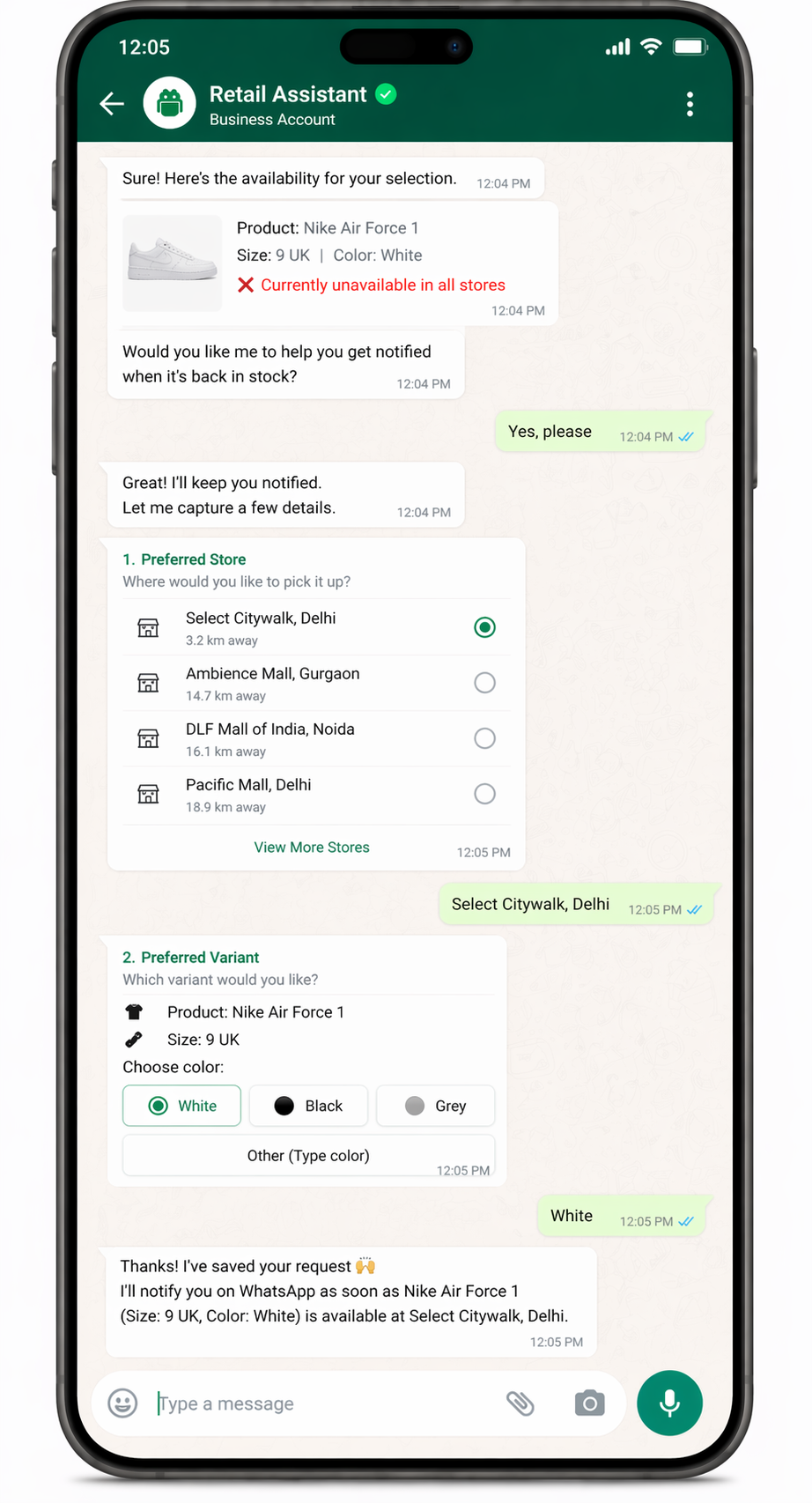 Back-in-stock follow-up trigger