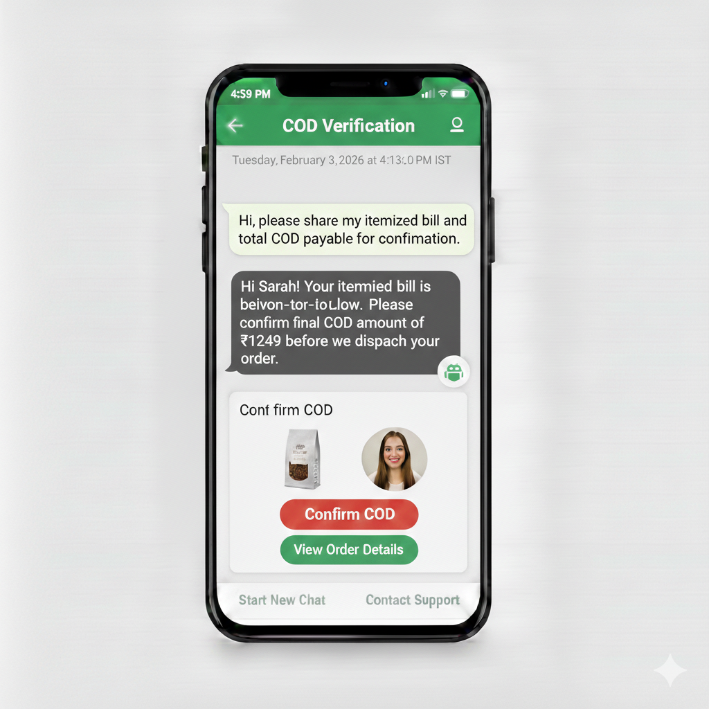 COD Amount Reconfirmation