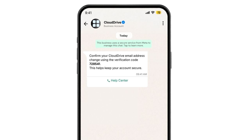 E-mail change verify