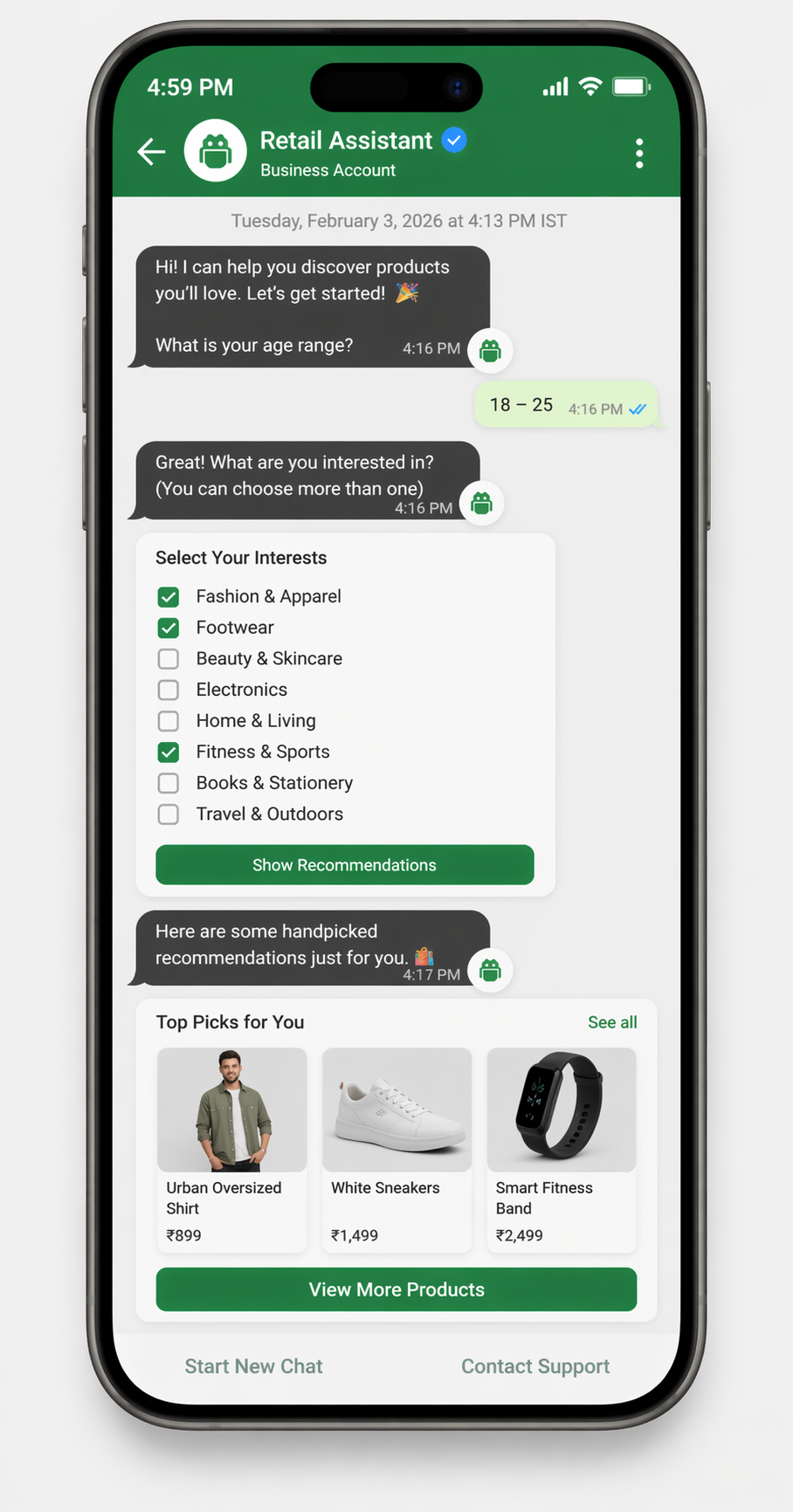 Gift finder based on recipient details
