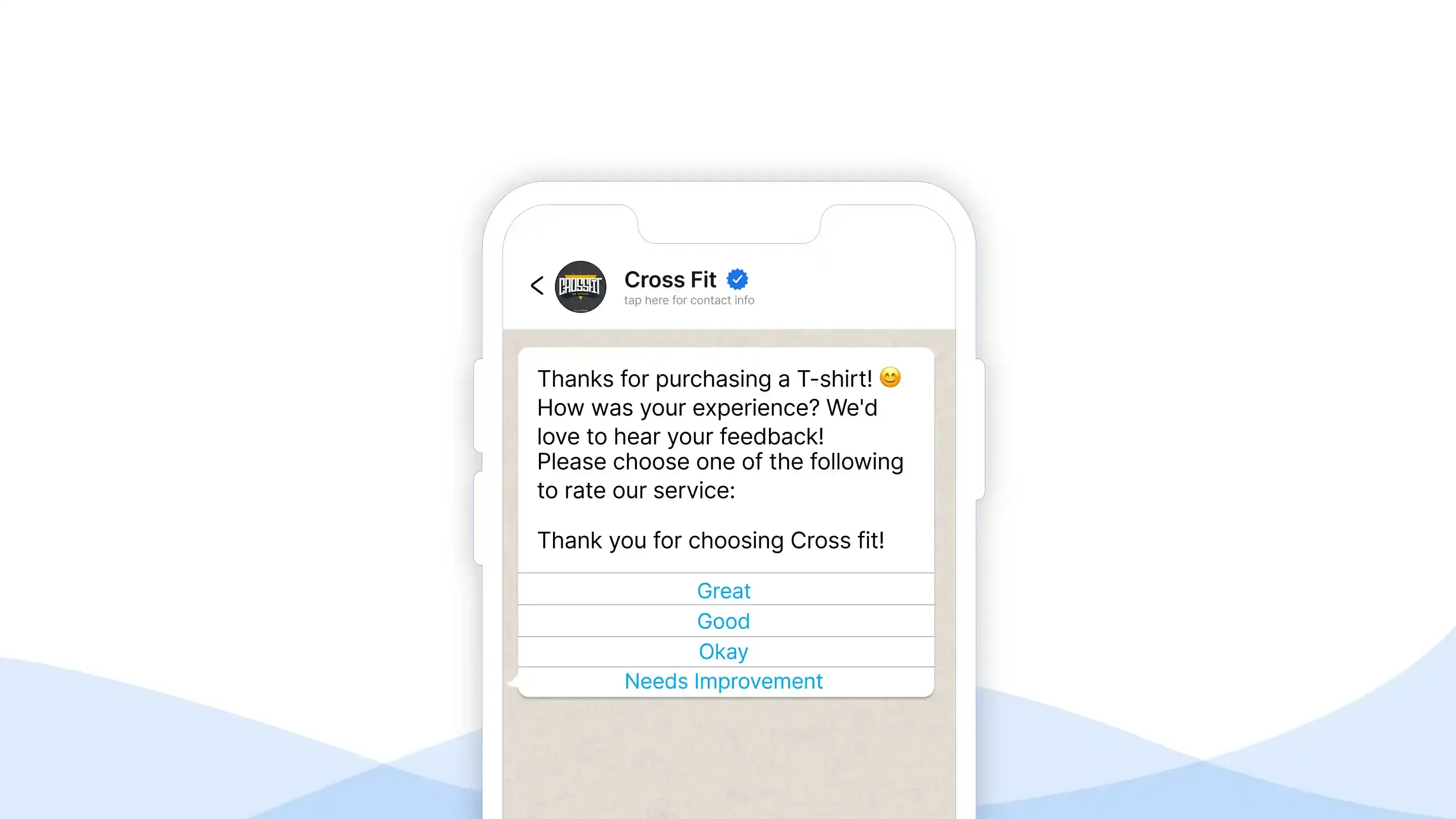 Whatsapp customer feedback