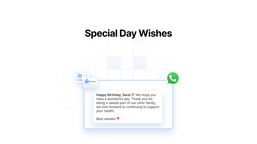 special wishes to customers...whatsapp