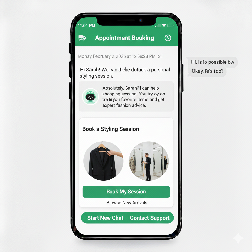 In-Store Styling Session Booking