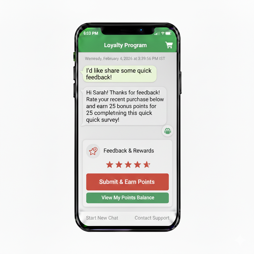 Post-Purchase Feedback for Extra Points
