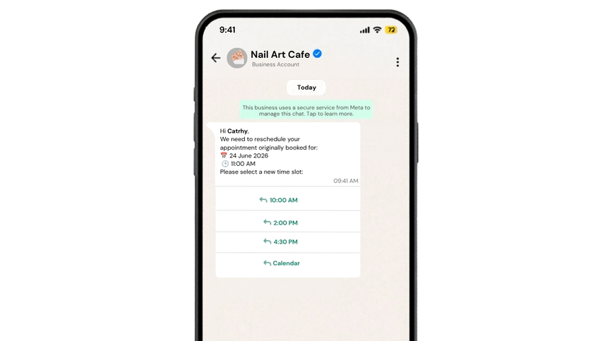 Reschedule Request and Time Options