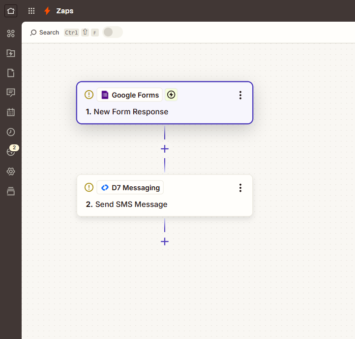 google forms + zapier