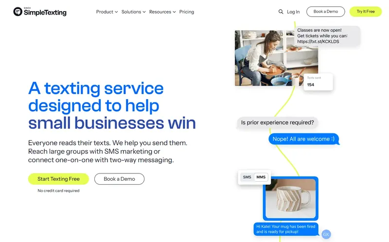 SimpleTexting - Text message marketing Platform