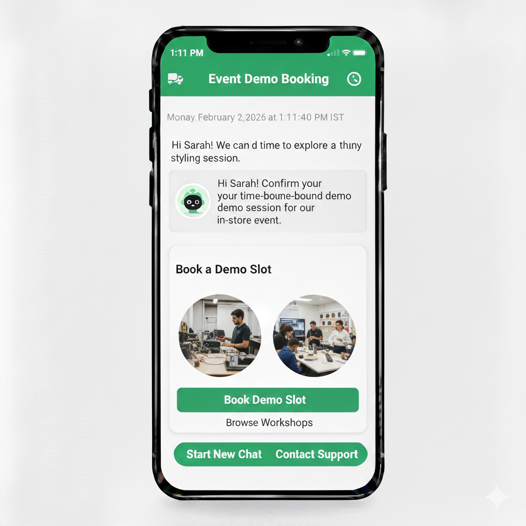 Store Event and Workshop Bookings