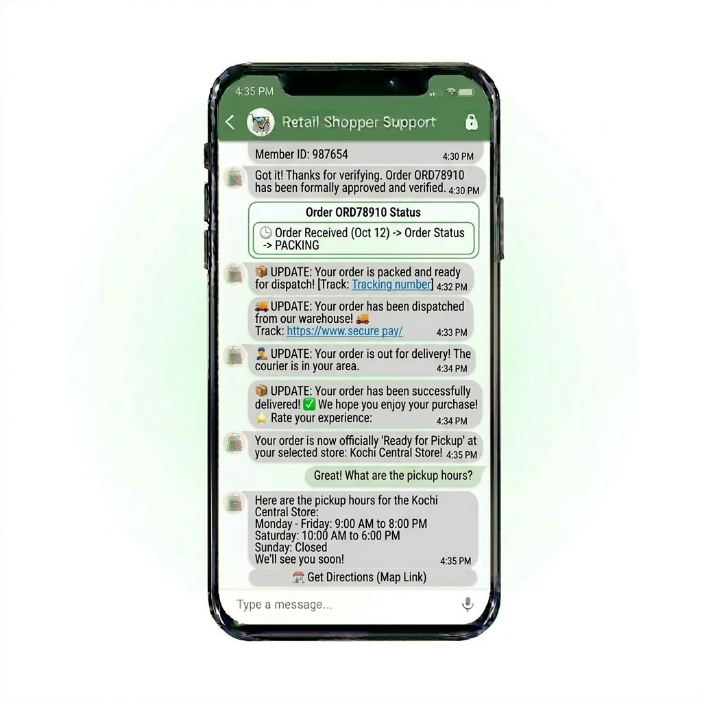 Store Pickup Ready Notification