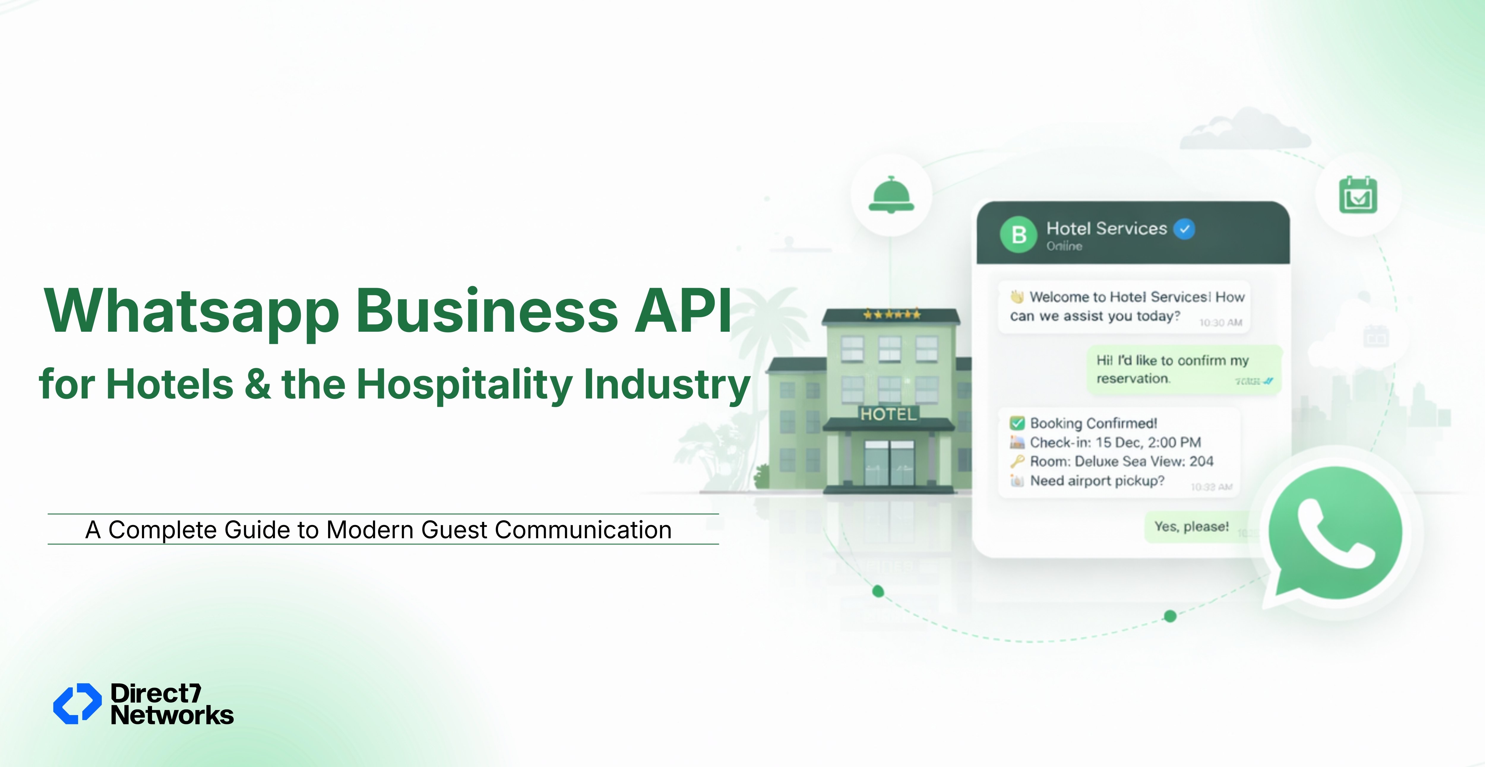 Whatsapp Business API for hotels and hospitality industry