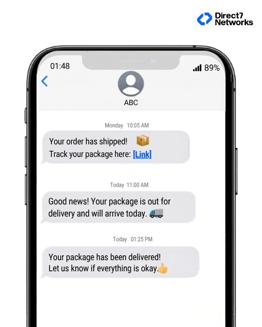Shipping notification sequence