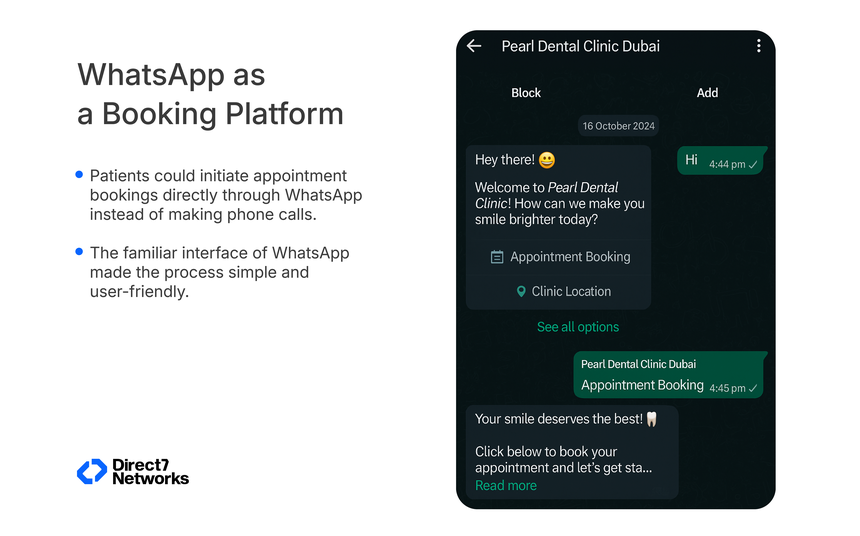whatsapp as a booking platform