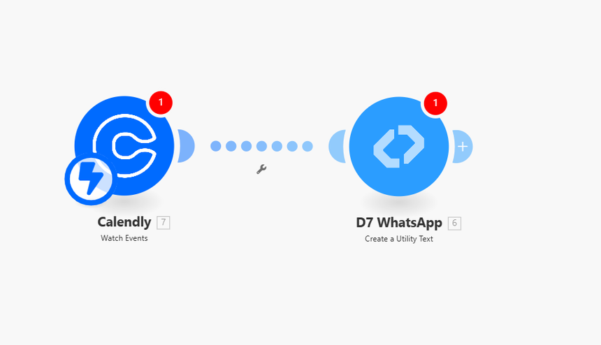 calendely+d7 whatsapp