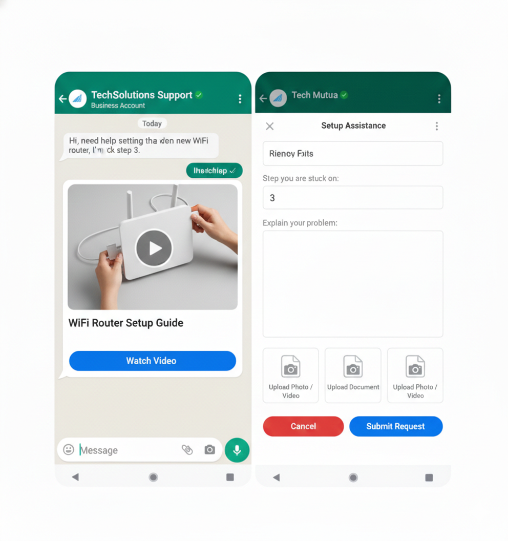 customer support-rich media