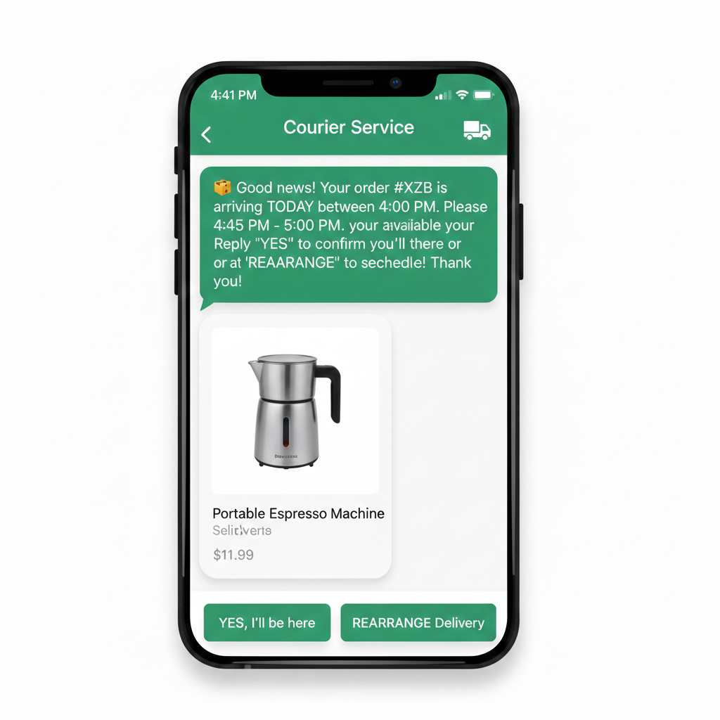 last mile delivery notification
