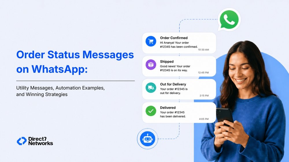 order status update messages on whatsapp