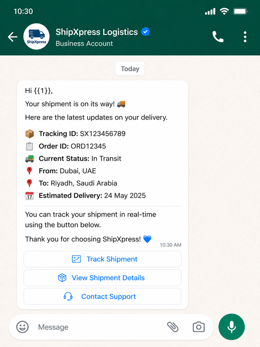 payment template-logistic