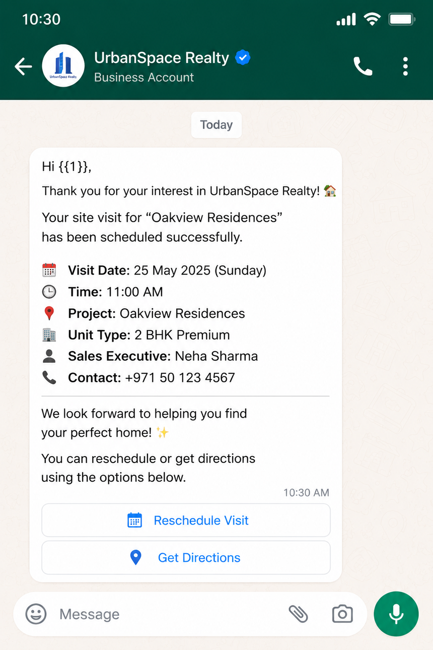 payment template-real estate