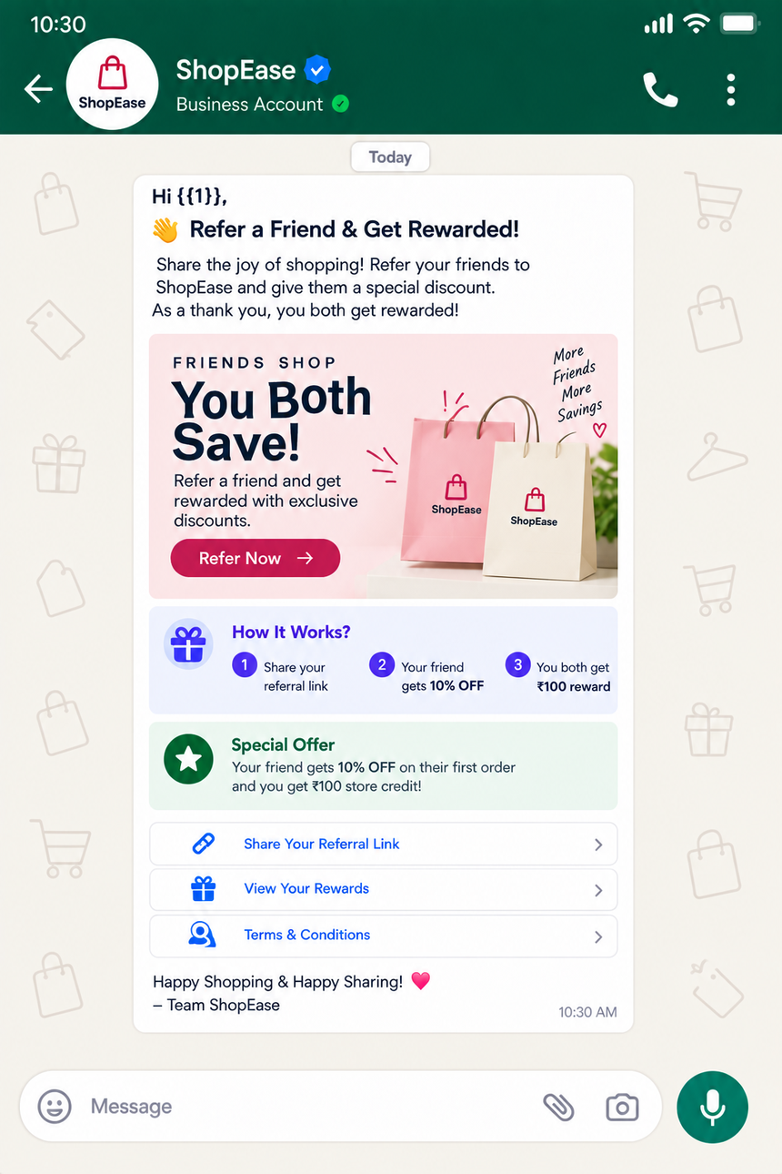 referal program template for retail