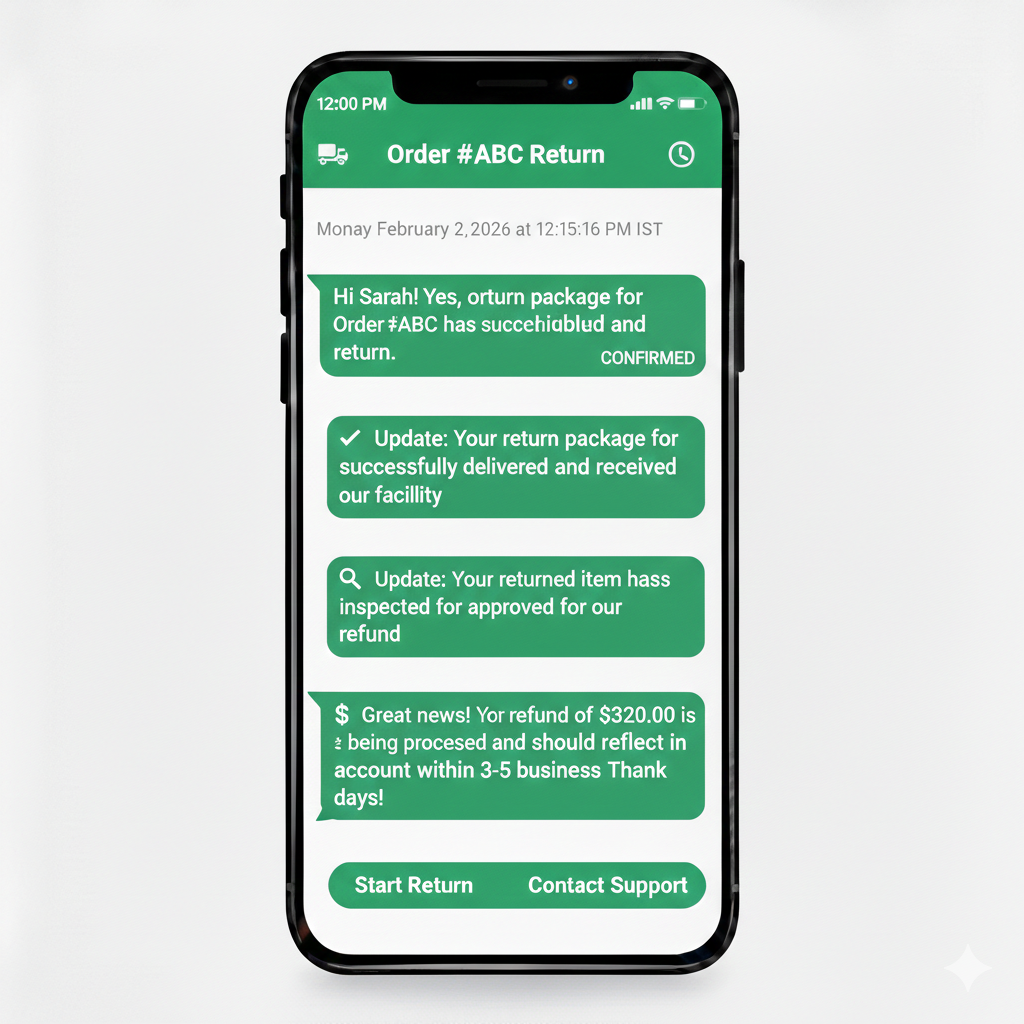 return product notification
