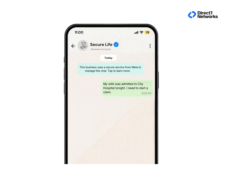 whatsapp message